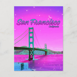 San Francisco California Golden Gate Bridge  Postkarte
