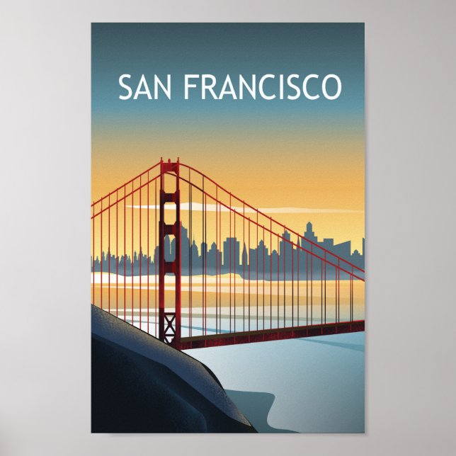 San Francisco California Golden Gate Poster (Vorne)