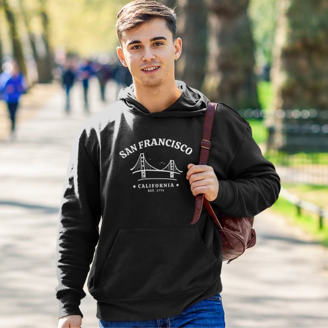 San Francisco California Golden Gate view Hoodie (Von Creator hochgeladen)