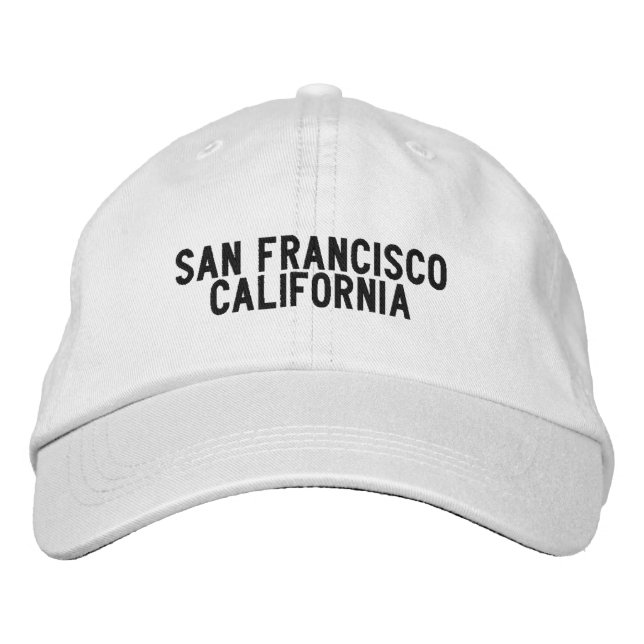 San Francisco California Hat Bestickte Baseballkappe (Vorderseite)
