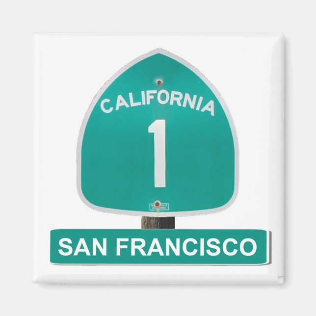 San Francisco California Highway 1 Magnet (Vorne)