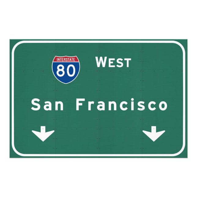 San Francisco California - Interstate Highway : Fotodruck (Vorne)