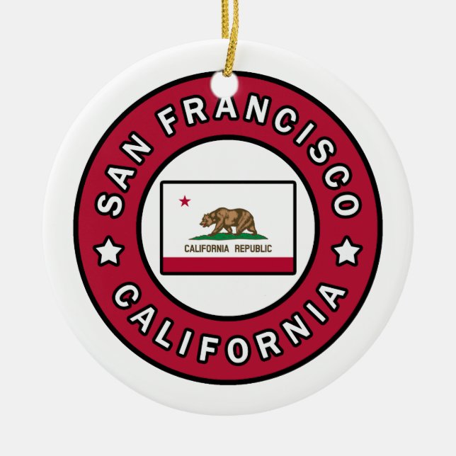 San Francisco California Keramik Ornament (Vorne)