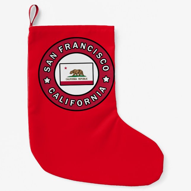 San Francisco California Kleiner Weihnachtsstrumpf (Vorderseite)
