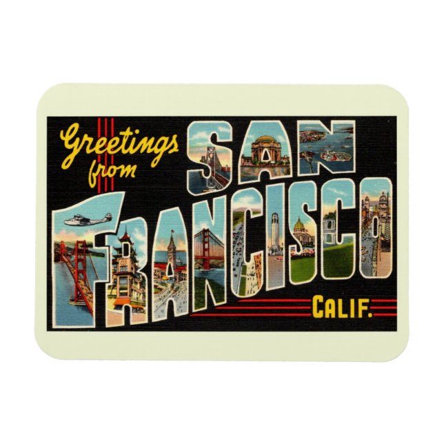 San Francisco, California Magnet (Horizontal)