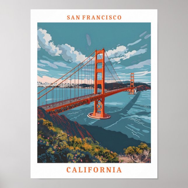 San Francisco California Poster (Vorne)