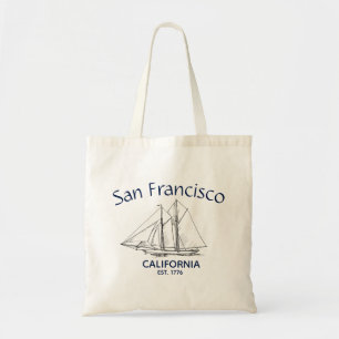 San Francisco California Sailboat Yachting Tragetasche