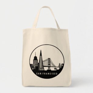 San Francisco California Skyline Tragetasche