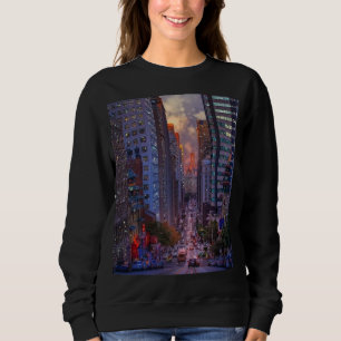 San Francisco California Street Skyline Glitter Sweatshirt