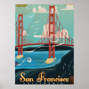 San Francisco, California Travel Poster