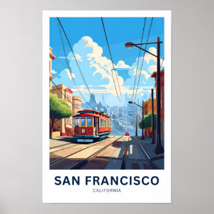 San Francisco California Travel Print Poster