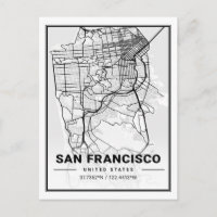 San Francisco California USA Travel City Map