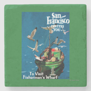 San Francisco, CaliforniaFishermans Kai Steinuntersetzer