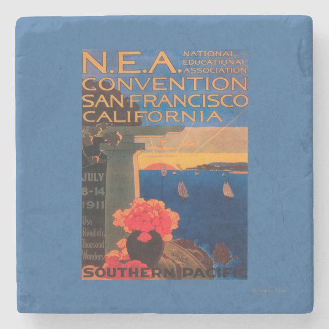 San Francisco, CaliforniaN.E.A. Vereinbarung Steinuntersetzer (Vorderseite)