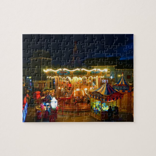 San Francisco Carousel Pier 39 #2 Jigsaw Puzzle (Horizontal)