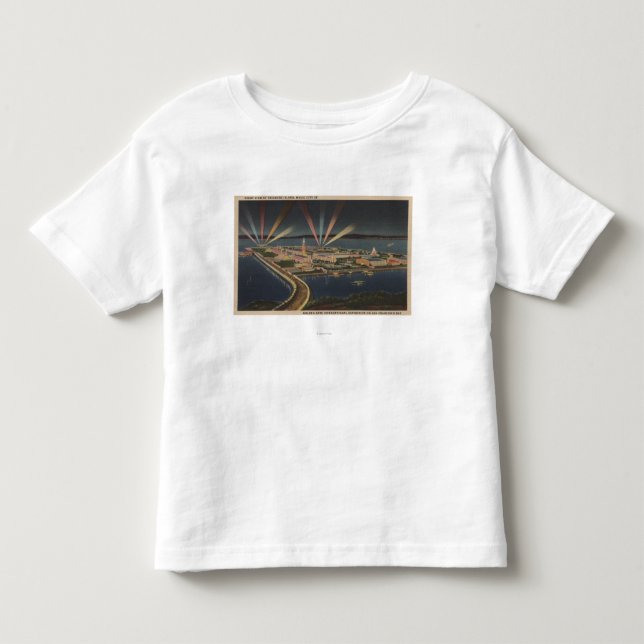 San Francisco, CATreasure Insel an der Kleinkind T-shirt (Vorderseite)