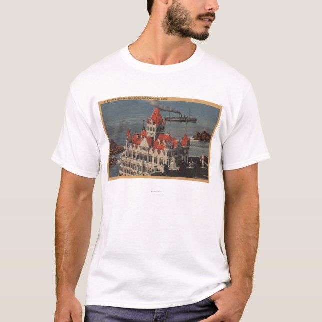 San Francisco, CAView des alten Klippen-Hauses T-Shirt (Vorderseite)
