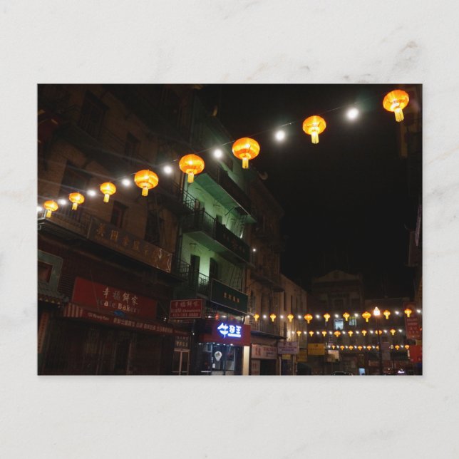 San Francisco Chinatown Lanterns #3 Postcard Postkarte (Vorderseite)