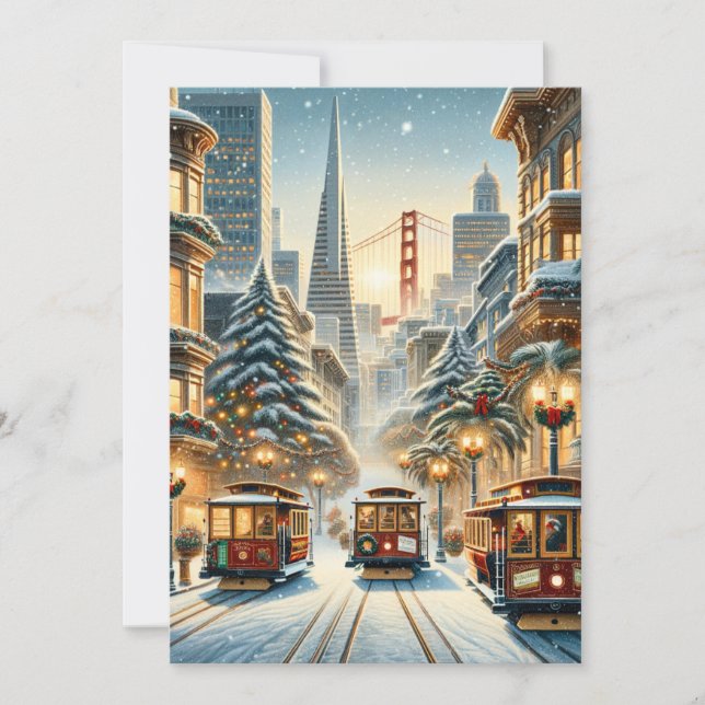 San Francisco Christmas Elegante - Karten (Vorderseite)