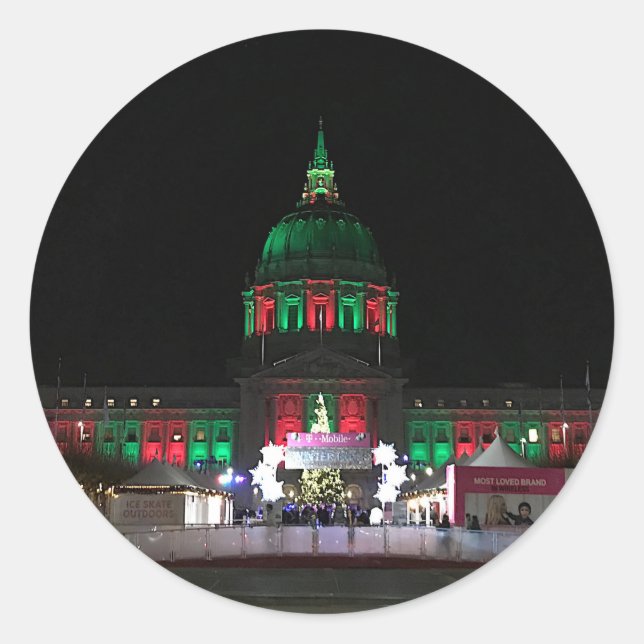 San Francisco City Hall #4 Stickers (Vorderseite)