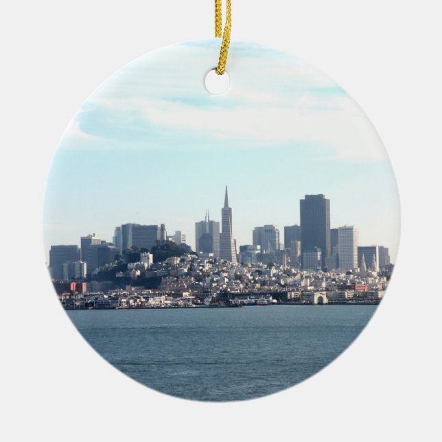 San Francisco City View von der Bucht Keramikornament (Vorne)