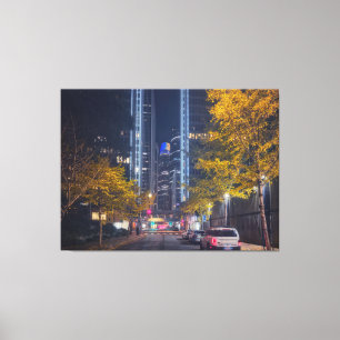 San Francisco Cityscape zur Nachtzeit Leinwanddruck