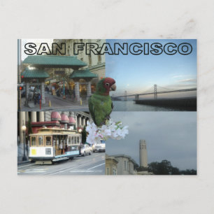 San Francisco Collage Postkarte