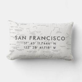 San Francisco Custom Map | Light Gray Lendenkissen