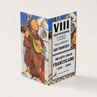 San Francisco de Asis Folded Card