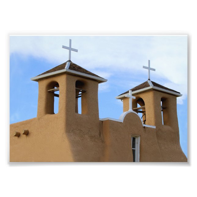 San Francisco de Asis Mission Bell Towers, Taos Fotodruck (Vorne)