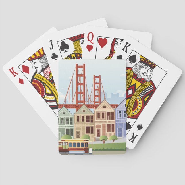San Francisco | die gemalten Damen Spielkarten (Rückseite)