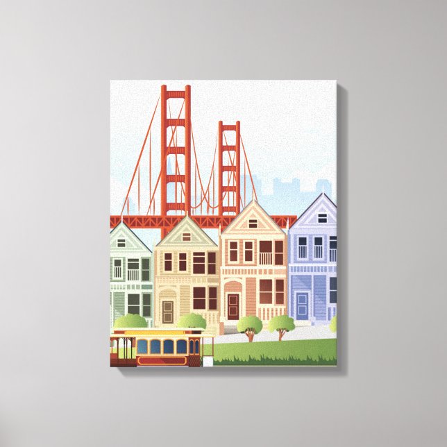 San Francisco | Die gestrichenen Damen Leinwanddruck (Vorderseite)