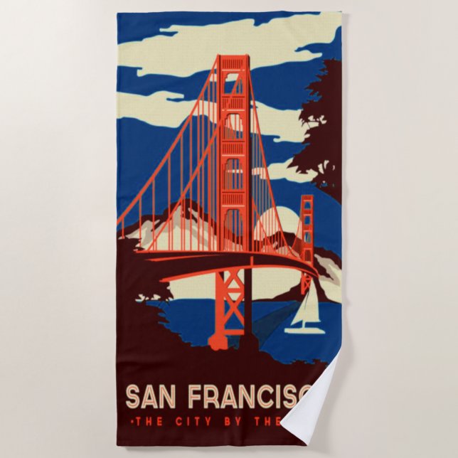 San Francisco - Die Stadt am Rande der Bucht Strandtuch (Vorderseite)