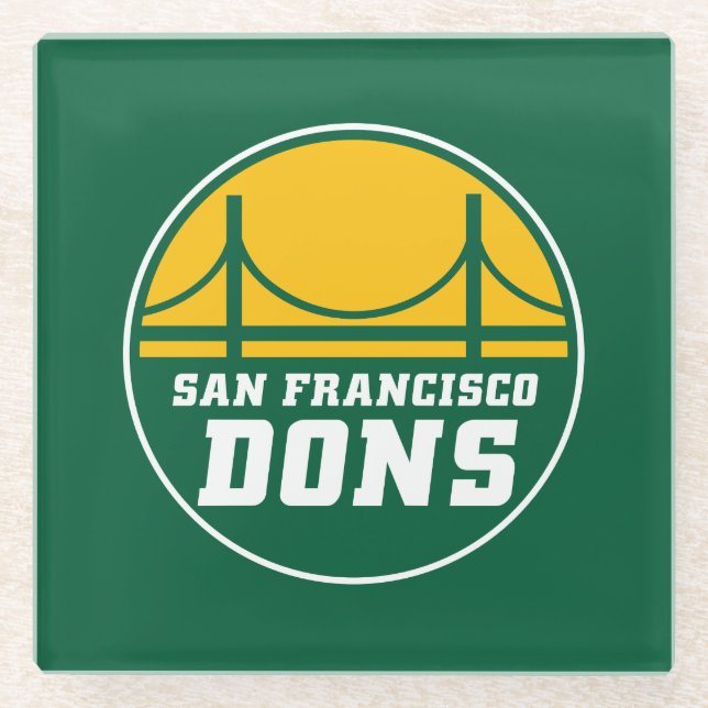 San Francisco Dons Glasuntersetzer (Vorderseite)