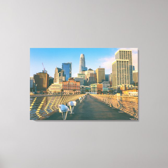 San Francisco Downtown Leinwanddruck (Vorderseite)