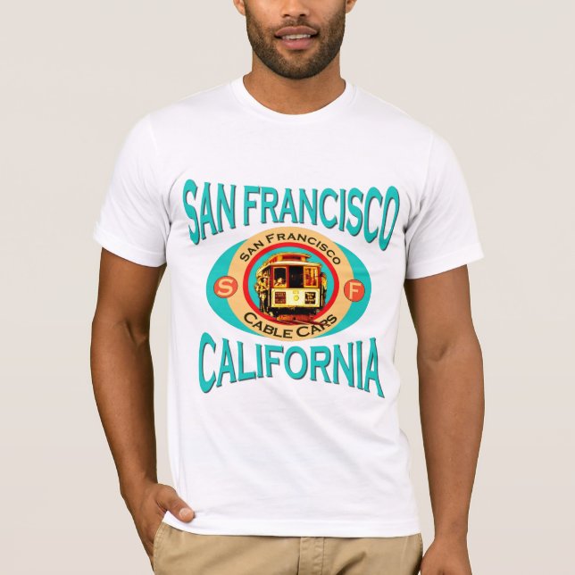 San Francisco Drahtseilbahn T-Shirt (Vorderseite)