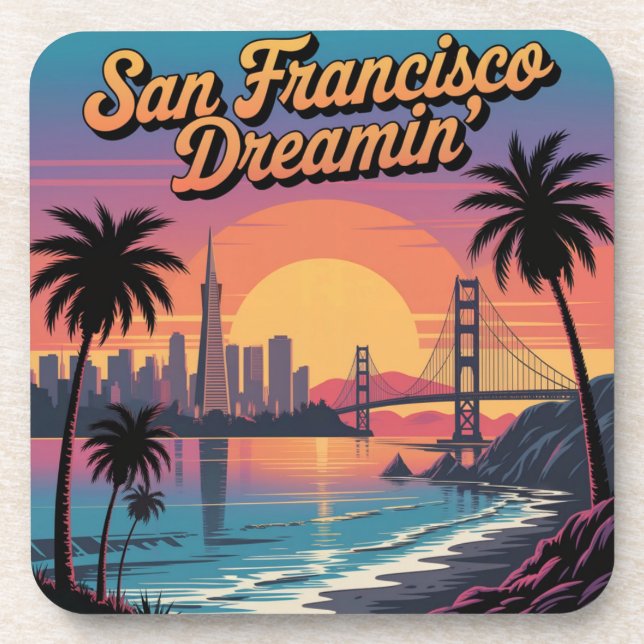 San Francisco Dreamin' Untersetzer Set (Vorderseite)
