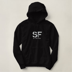 SAN FRANCISCO ELEGANTER SCHWEISS BESTICKTER HOODIE
