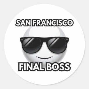 San Francisco Endboss Cool Emoji Sticker