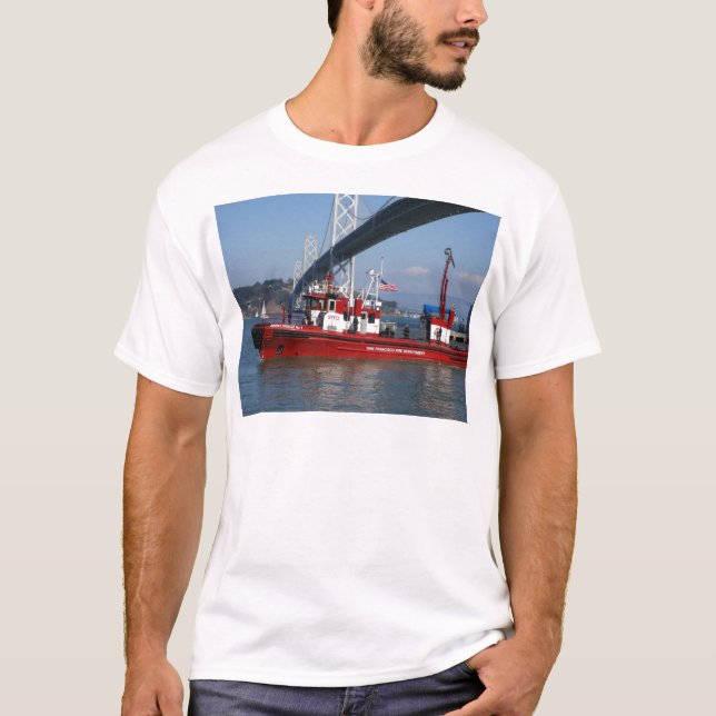 San Francisco Feuer-Boot T-Shirt (Vorderseite)