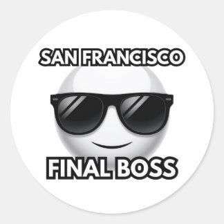 San Francisco Final Boss Cool Emoji Sticker