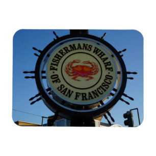 San Francisco Fishermans Wharf Foto Magnet