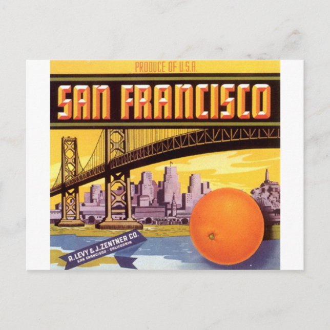 San Francisco-Früchte Postkarte (Vorderseite)
