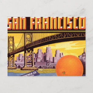 San Francisco-Früchte Postkarte