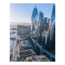 San Francisco futuristische Stadt Ozeanblick