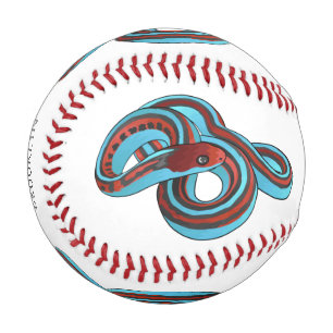 San Francisco Garter Schlange Cartoon Illustration Baseball