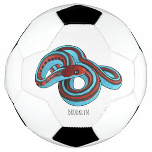 San Francisco Garter Schlange Cartoon Illustration Fußball