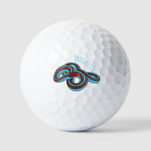 San Francisco Garter Schlange Cartoon Illustration Golfball