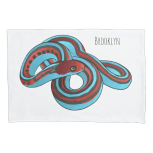 San Francisco Garter Schlange Cartoon Illustration Kissenbezug