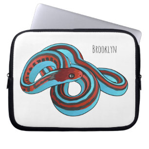 San Francisco Garter Schlange Cartoon Illustration Laptopschutzhülle